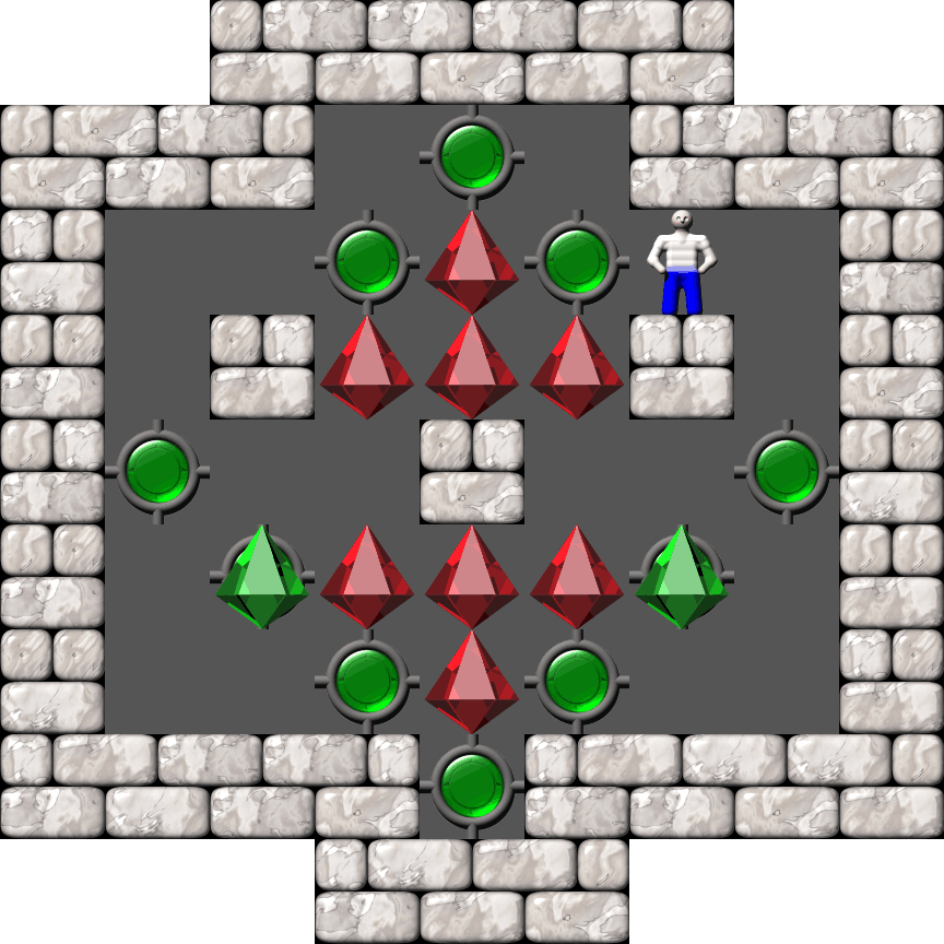 Sokoban Mass Remodel level 2201